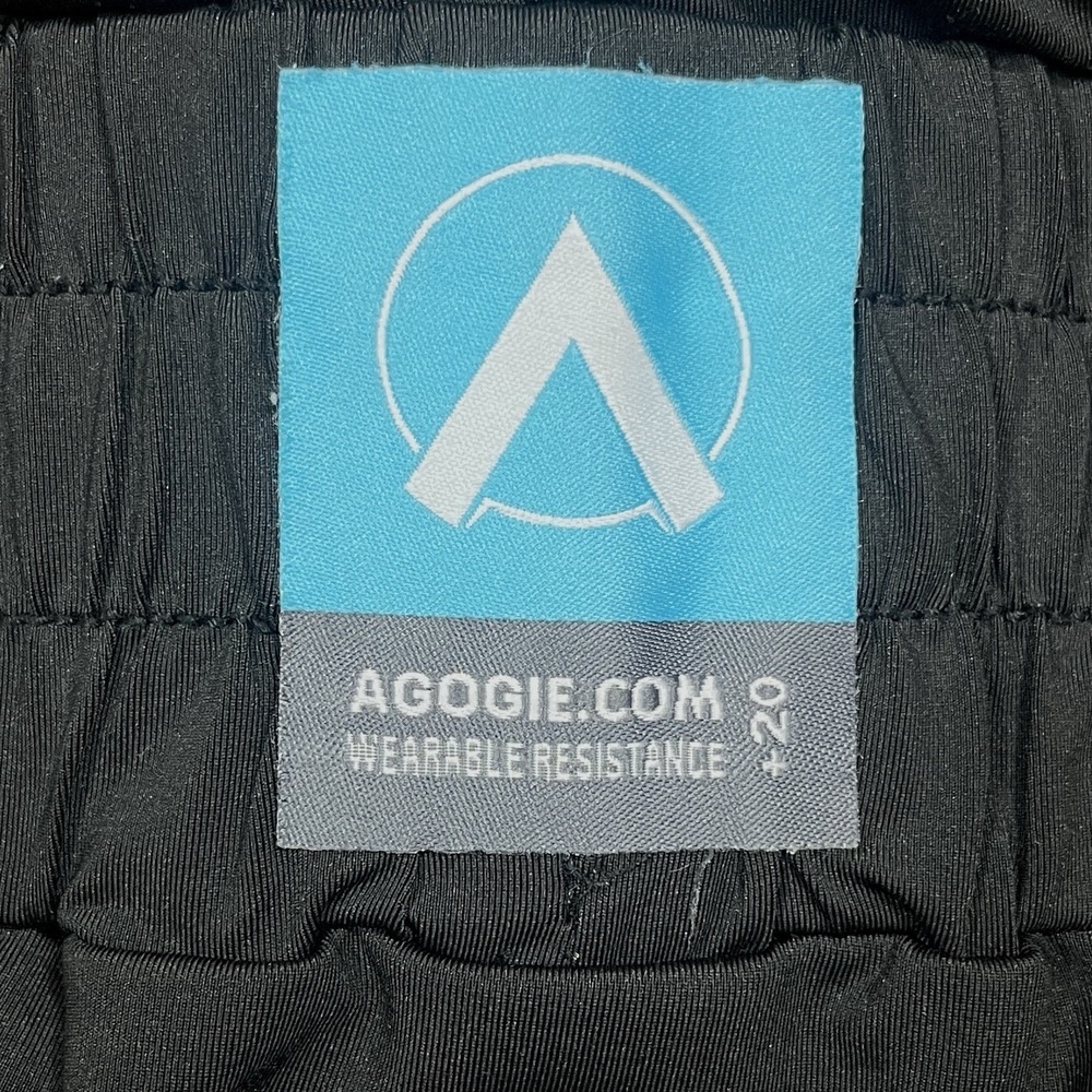 Agogie Wearable Resistance Band +20 Leggings Womens L Black Ruched Training Pant - Picture 6 of 8